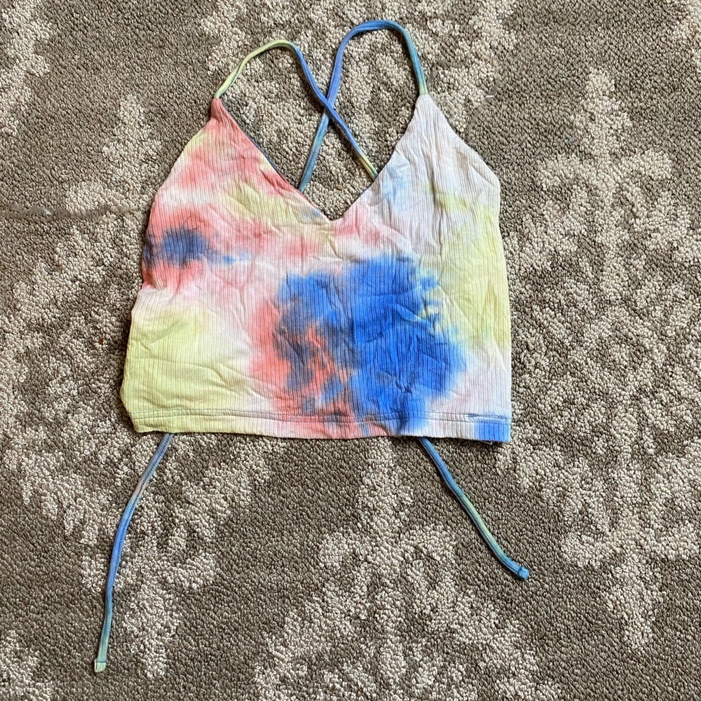tie dye crop top